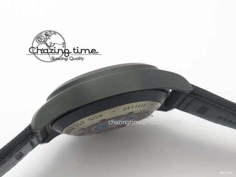 MIROTIME 0321 EasyCare Pilot Chrono IW388001 Real Ceramic ZF 1:1 Best Edition On Black Nylon Strap A 7279